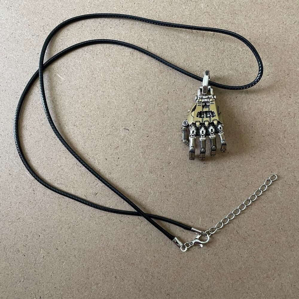 Mechanical Bionic Hand Pendant Necklace